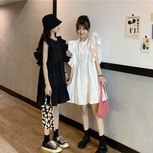 ✞ ♥カワイイ♥ソリッド カラーラウンドネックスリーブ スウィート ソリッドカラー ✞ゴスロリ SM ミリ 甘ロリ クラロリ 和ロリ エレガント 黒ロリ 姫ロリ 華ロリ BB-BB2122498