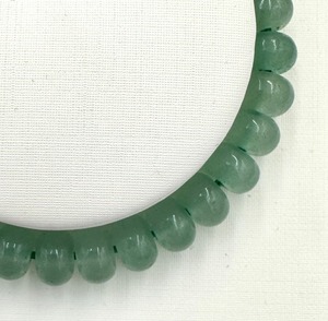 (00527)アベンチュリン　インド産　Aventurine　ドーナツシェイプ　ボタンカット　8mm  ブレスレット