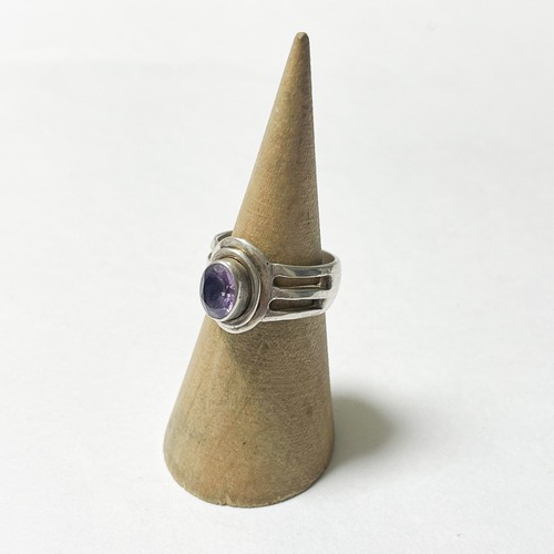 Old 925 Silver Amethyst Ring
