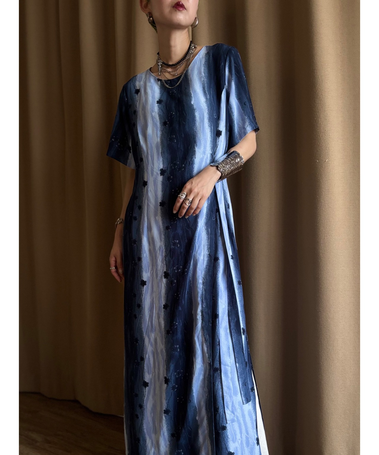FAIR Line import long dress-4811-7