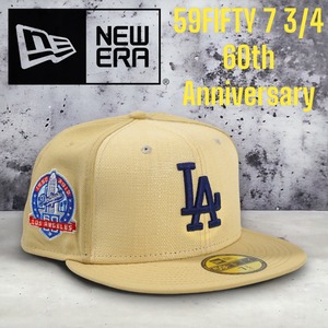 ● New Era Los Angeles Dodgers 60th Anniversary Raffia Front Vegas Gold Edition 59Fifty Cap 734 大谷翔平 ロサンゼルスドジャース ベースボールキャップ