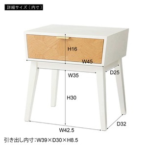 ナイトテーブル ベッド サイドテーブル 寝室 収納 引出し ホワイト ブラック 韓国 インテリア