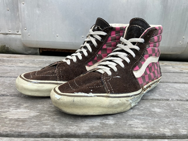 90s VANS SKATE HIGH CHECKER MADE IN USA