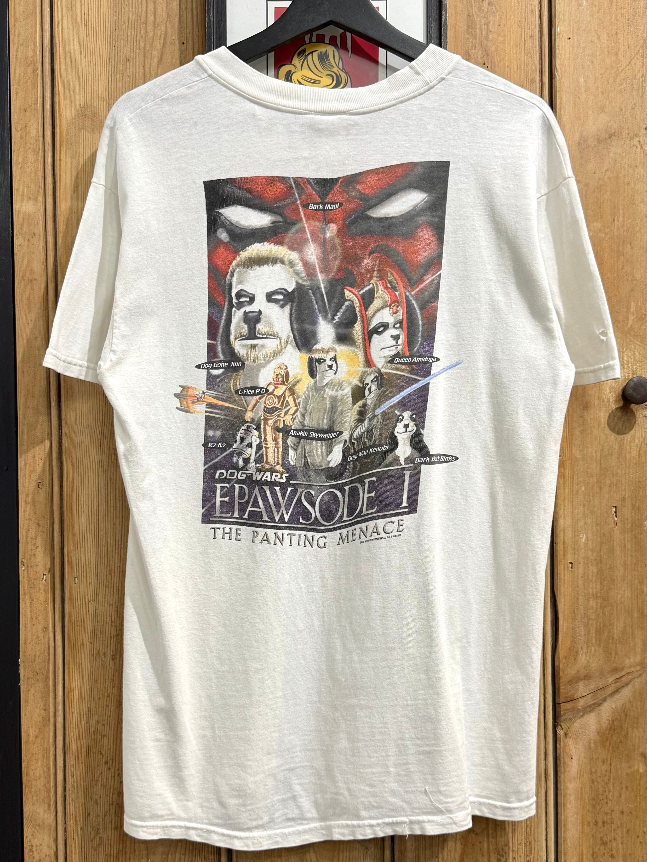 90s BIG DOGS × STARWARS DOGWARS Parody T-shirt / ビッグドッグス