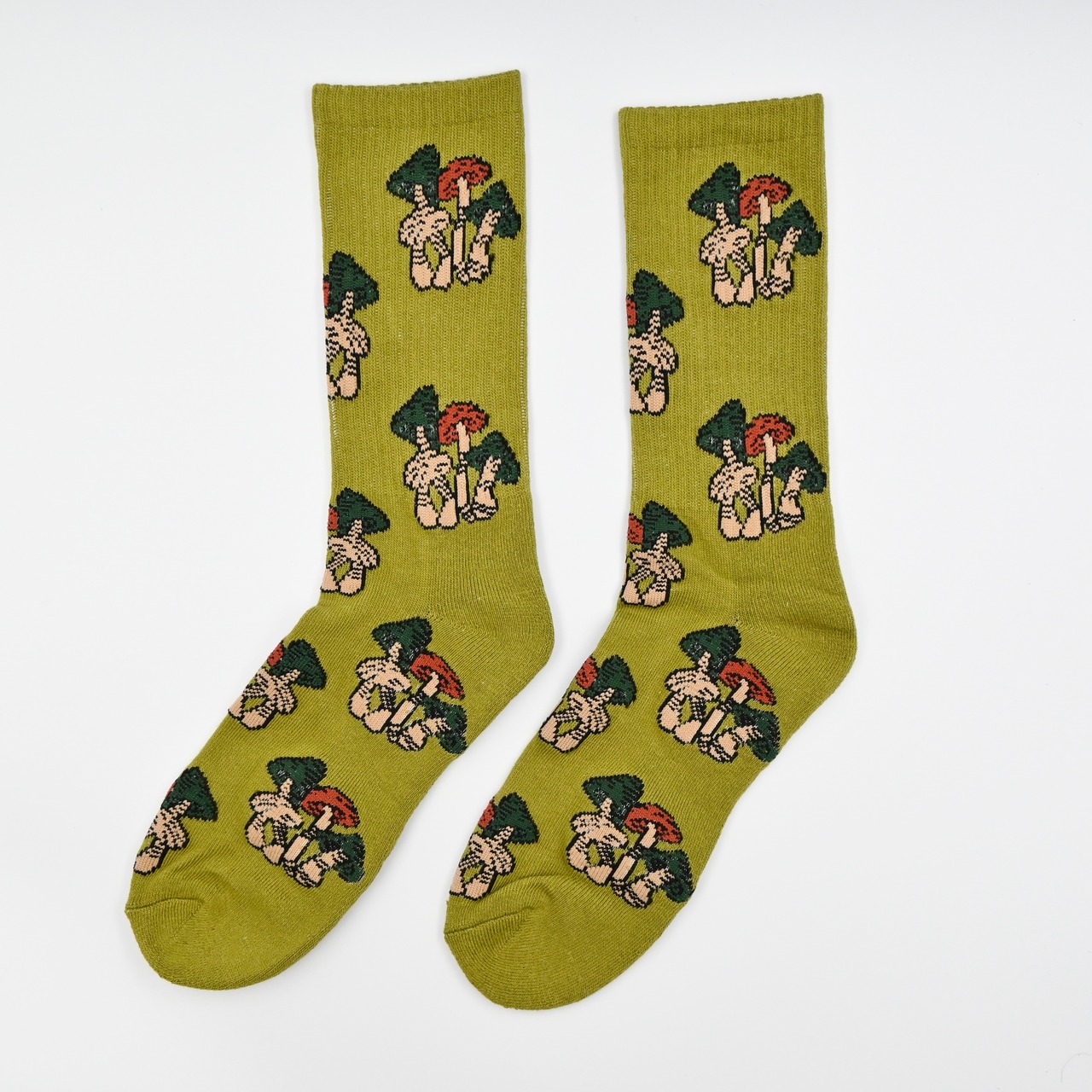 Mushroom icon crew socks マッシュルームアイコン クルーソックス - 2