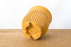 ハンギングみらい鉢(4号サイズ)｜パンプキンイエロー