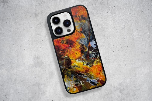 EVANGELION Painting MOBILE CASE by Cigarette-burns ＜YELLOW(EVA-00)＞