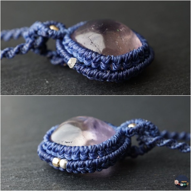 淡い色彩＊アメトリンのマクラメネックレス