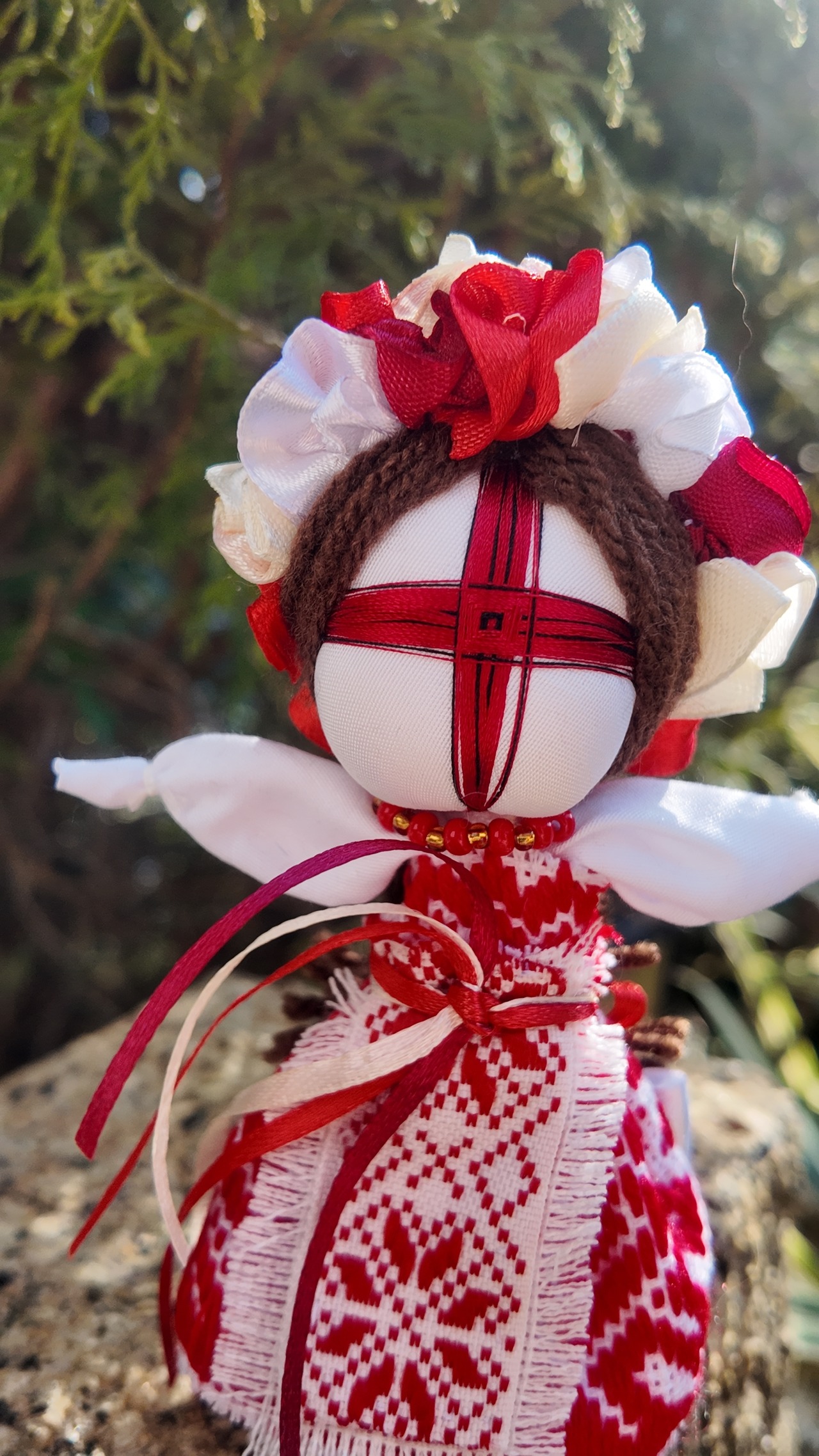 UA.Designer手作りモタンカ 14cm（ウクライナの御守り）スタンド付き - 4