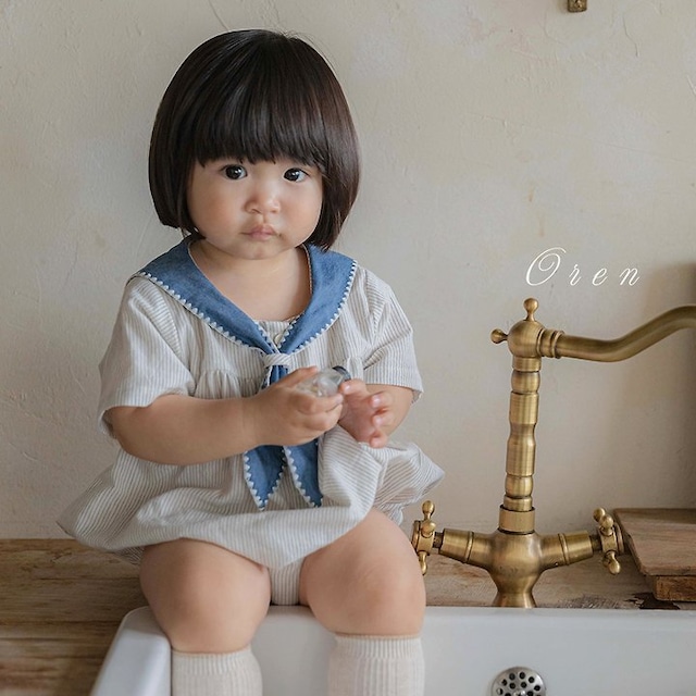 【取寄】oren|pure tie stripe suit|ピュアタイボーダースーツ|S-M|baby|26 summer 2nd