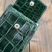 クロコダイル 無双 マネークリップ ダークグリーン