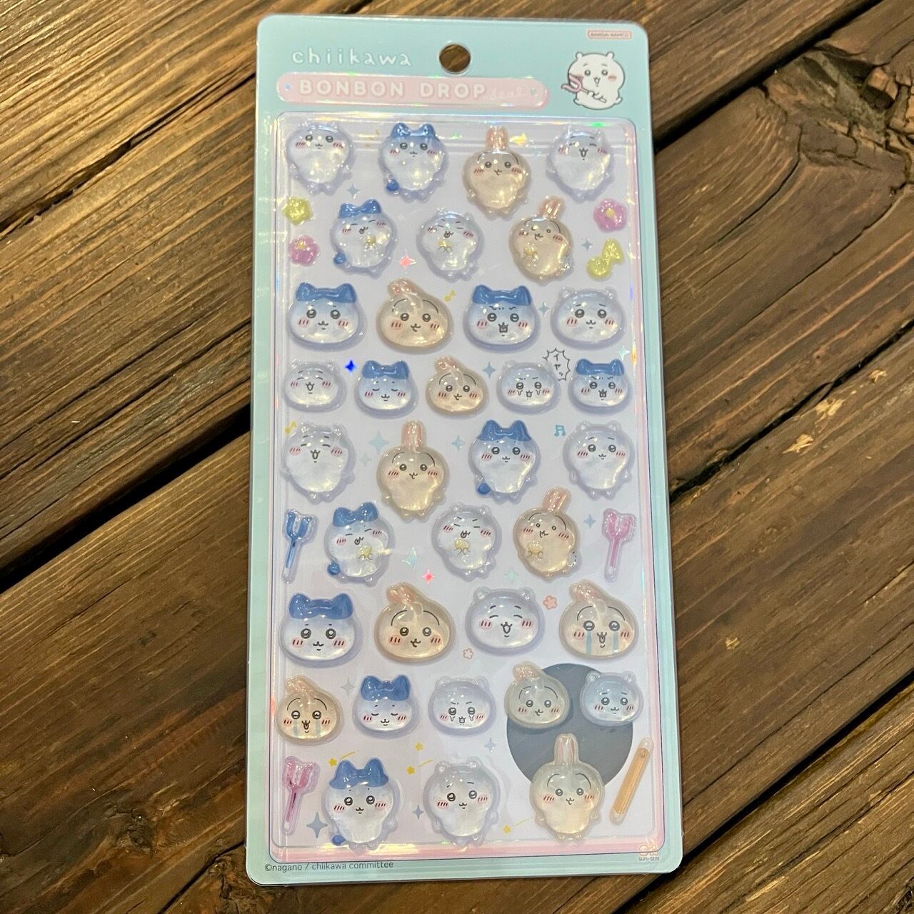 ちいかわ ちいかわ×ハチワレ×うさぎ ボンボンドロップシール CA04