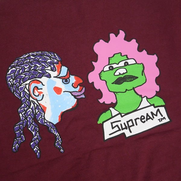 Size【M】 SUPREME シュプリーム 17AW Gonz Heads Crewneck Burgundy