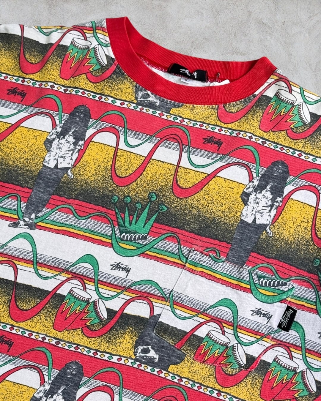 Special‼︎】80's~90's old stussy “Bob Marley” All Pattern Pocket