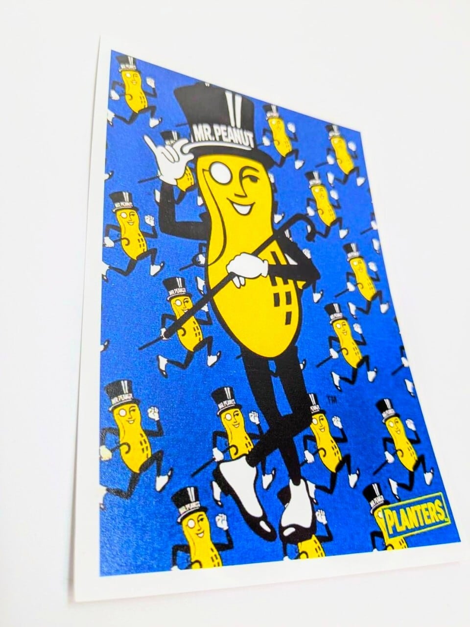 【 Mr. Peanut  ブルー（ミスターピーナッツ 青）】 POST CARD ポストカード〚アメリカン雑貨 アメトイ〛