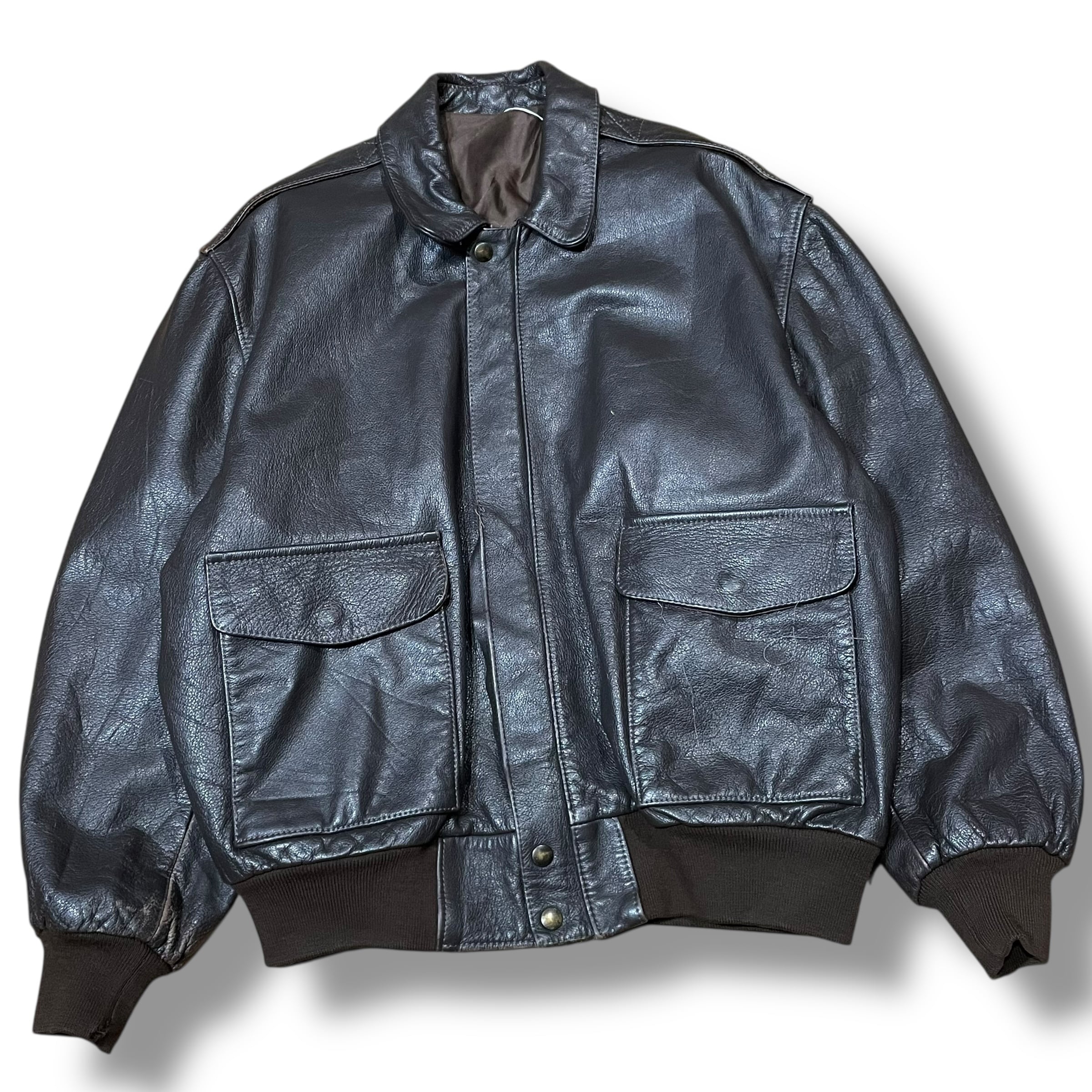 XS】【80年代】Schott ショット A-2タイプ フライトジャケット レザー