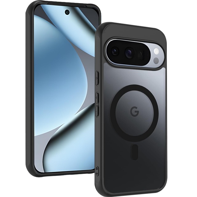 【Magsafe対応】JoeyKaiHai Google pixel10/pixel10pro ケース マグセーフ 対応 米軍規格 pixel10ケース 半透明 マグネット 搭載 マグセーフ対応 耐衝撃 マグネット搭載 ワイヤレス対応 半透明 マット 黄ばみなし ストラップホール付き ピクセル10 カバー ブラック