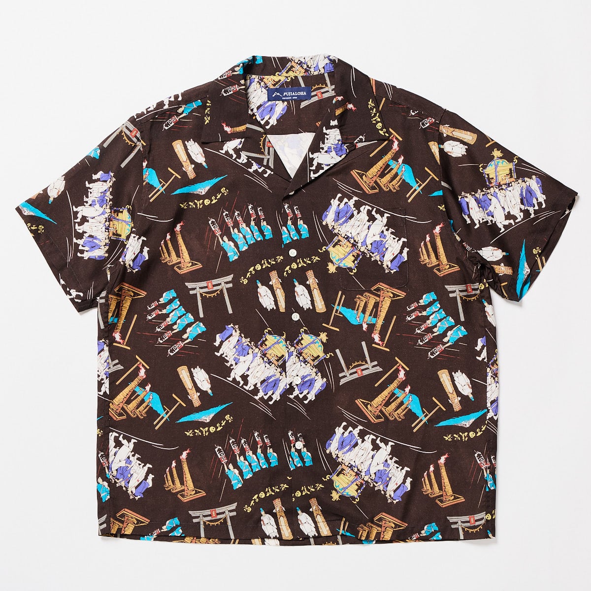 CHINKASAI SHORT SLEEVE - BLACK | FUJIALOHA