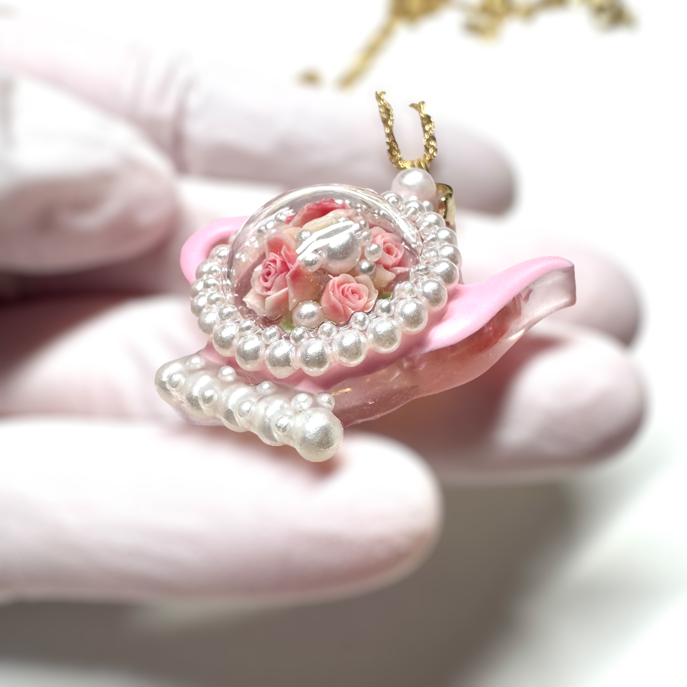 癒しのオルゴナイト❤️ミルキークンツァイト＋ロードナイトのハート型