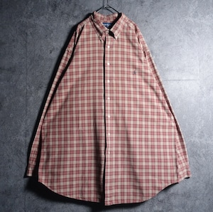 “Ralph Lauren” Check Logo Embroidery Design BD Shirt