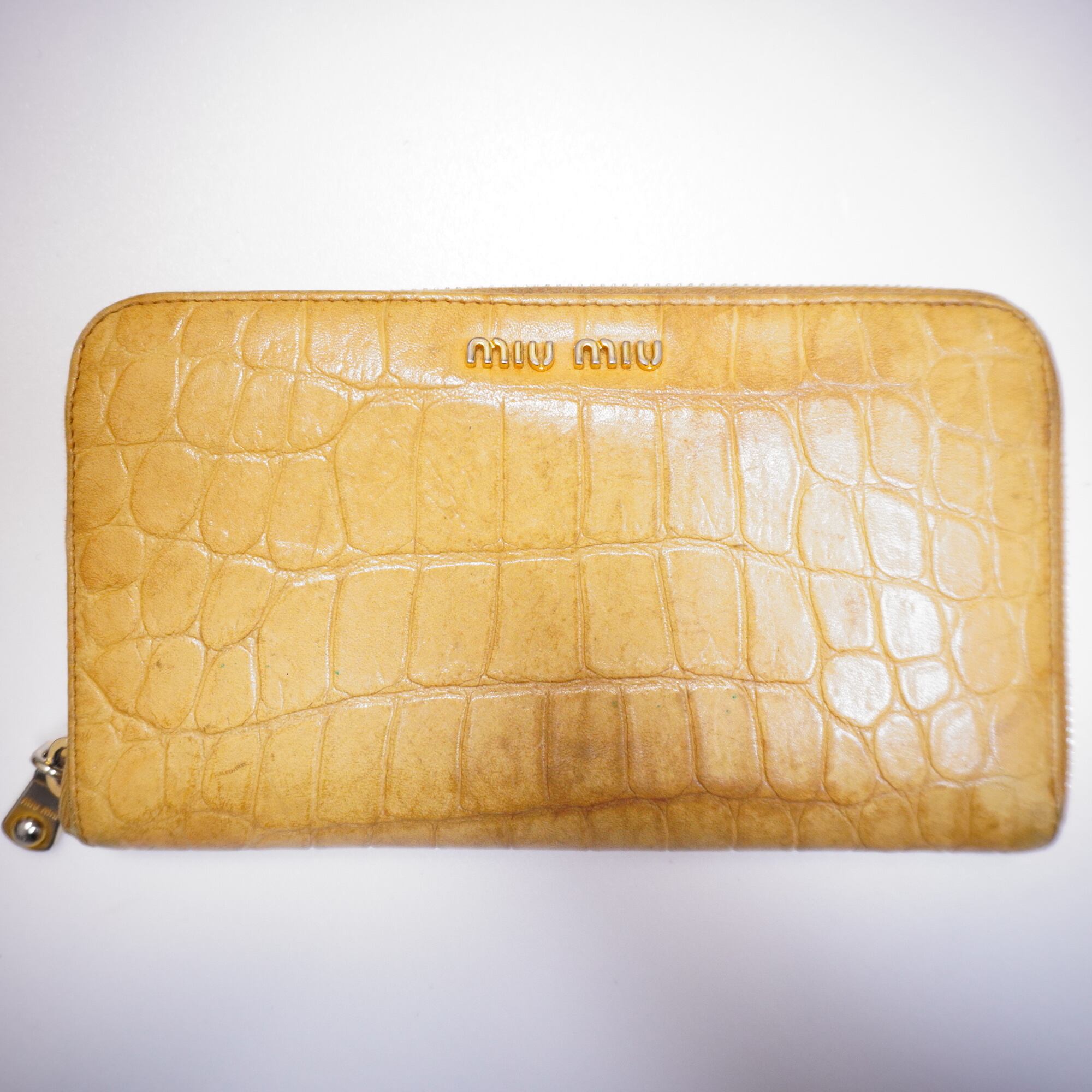 PRADA ピンク サフィアーノレザー 名刺入れ アラバスター サフィアーノ