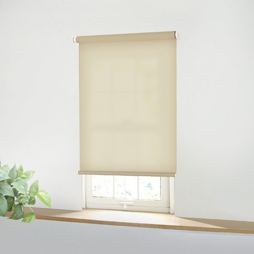 壁空け不要 つっぱりロールスクリーン 幅60cm 採光タイプ