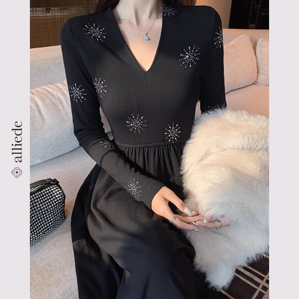 シャイニースターロングワンピース A3421