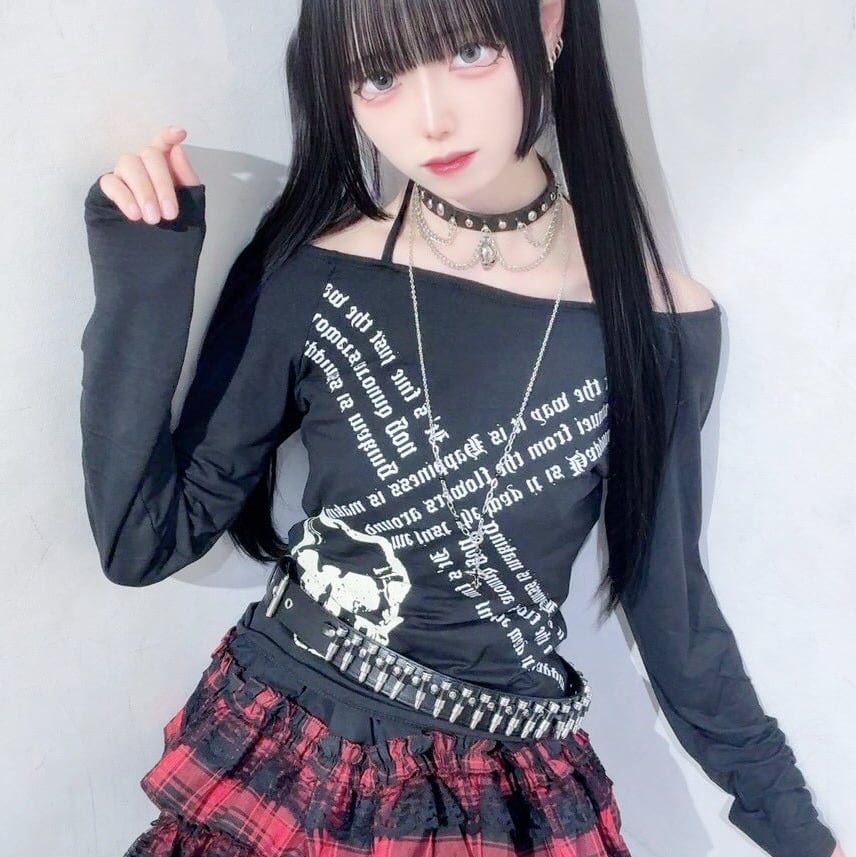 【1/9新着】Skull ホルターロンT