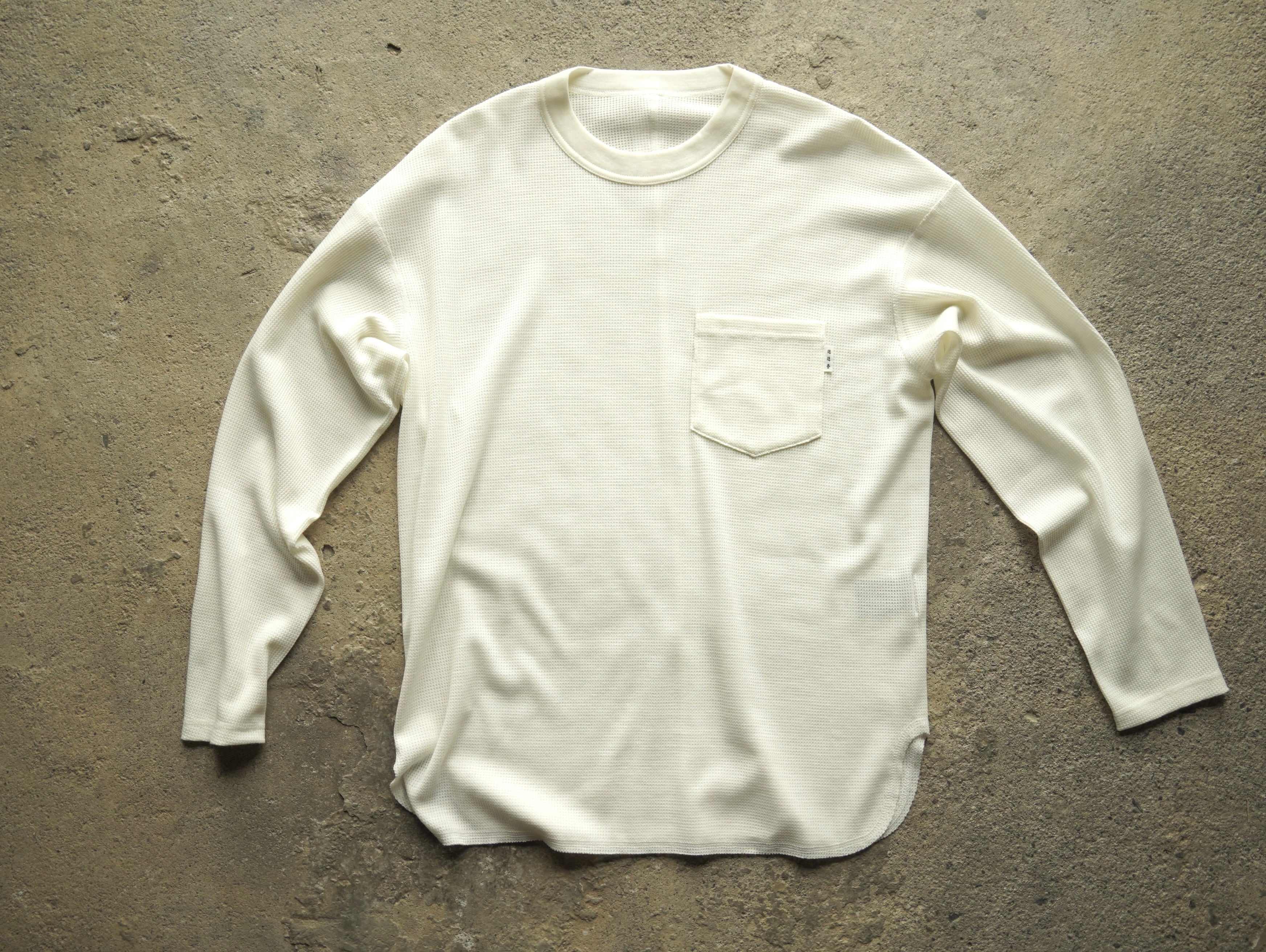 MCS-13 AXIO wool waffle 5seams long sleeve tee | mannenro 迷迭香