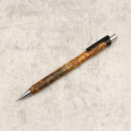 九角軸シャープペンシル（花梨瘤）７