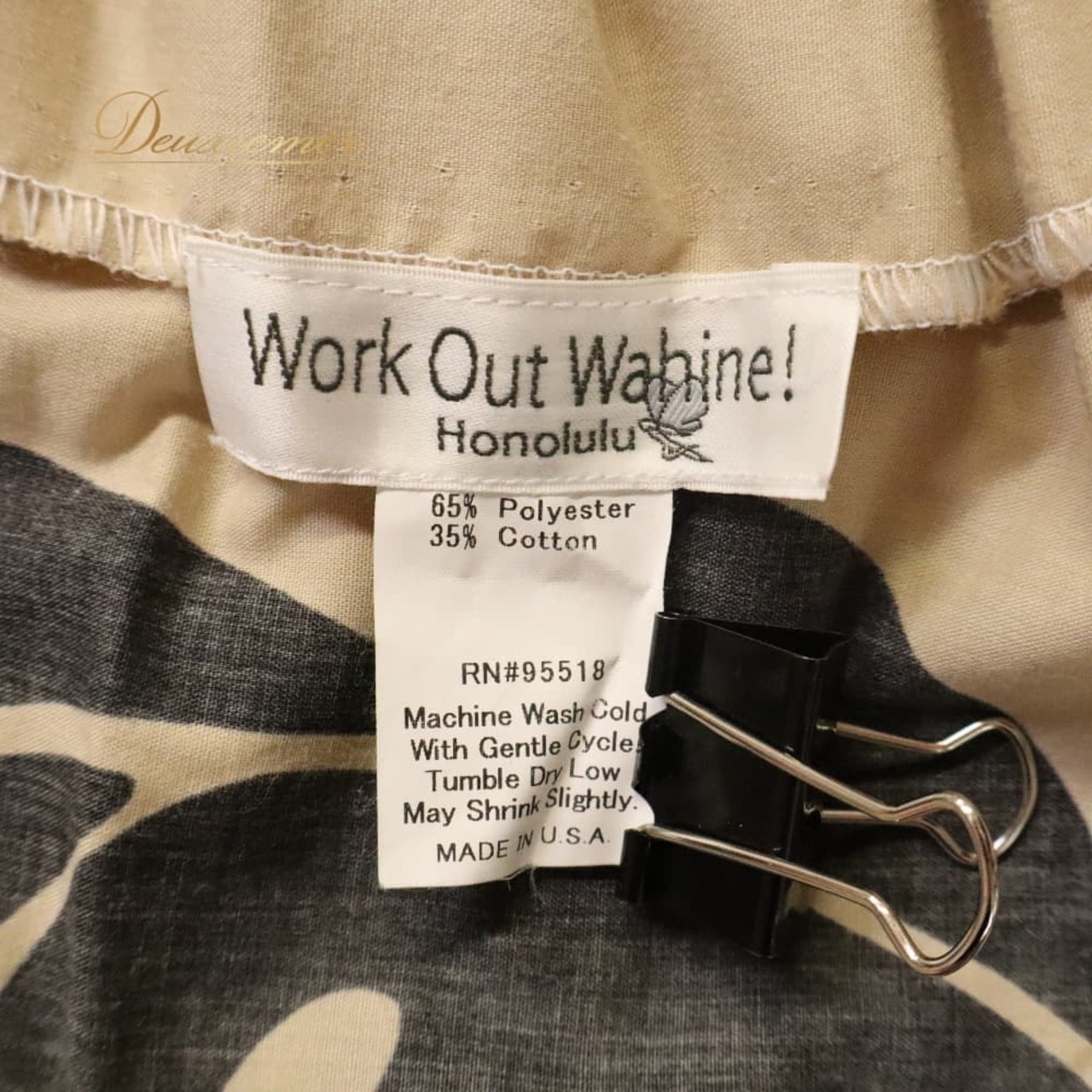 フラダンス 衣装 Work Out Wahine パウスカート ベージュ系 ティアレ柄 花柄 植物柄 リボン ハワイアンプリント ハワイアン アロハ フラ ダンス レッスン 練習 ハワイアンダンス パープル系 ブラック系 ホワイト系 茶 紫 黒 白 シングル スカート フレア 華やか かわいい おしゃれ 上品