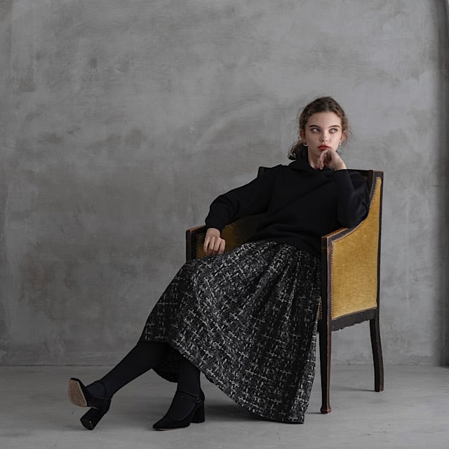 ジャガードスカート(グリーン） | LINKABLE 