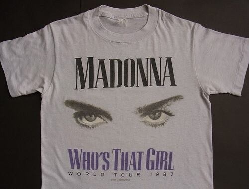 80's MADONNA WHO'S THAT GIRL WORLD TOUR 1987 ヴィンテージ Tシャツ