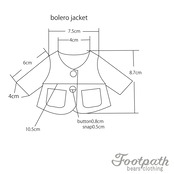 Vsb-1018 Red bolero jacket