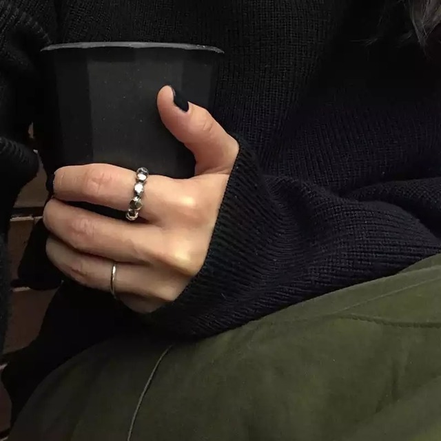 silver925 stone design ring (R11)