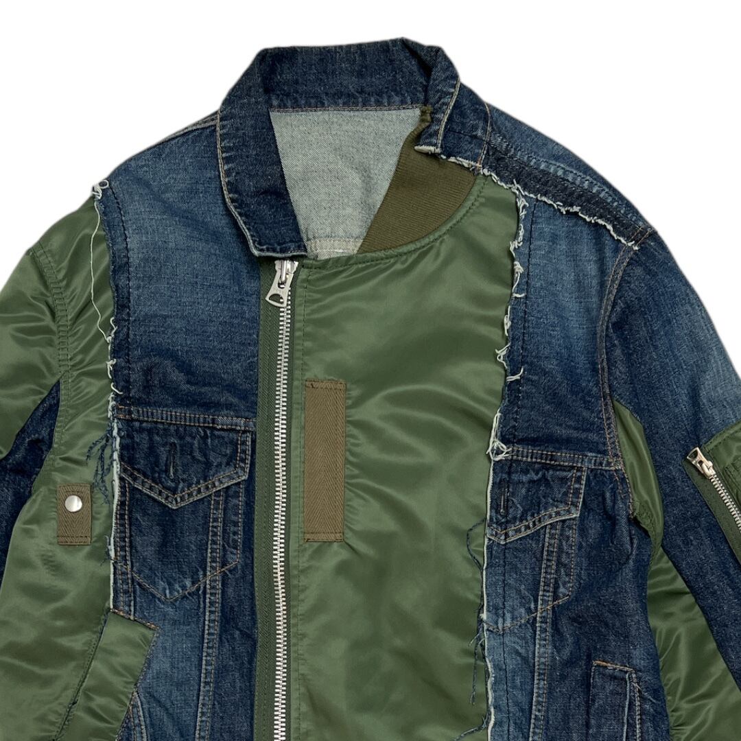 sacai 【名作】19SS Denim Docking Bomber Jacket | A WORD sacai 【名作】19SS Denim Docking Bomber Jacket | A WORD