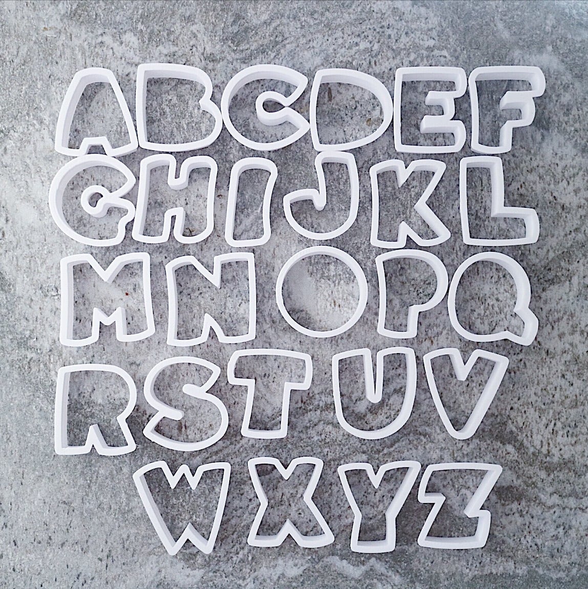 大文字アルファベット 3.5cm【クッキーカッター cookie cutter】 | mgodis