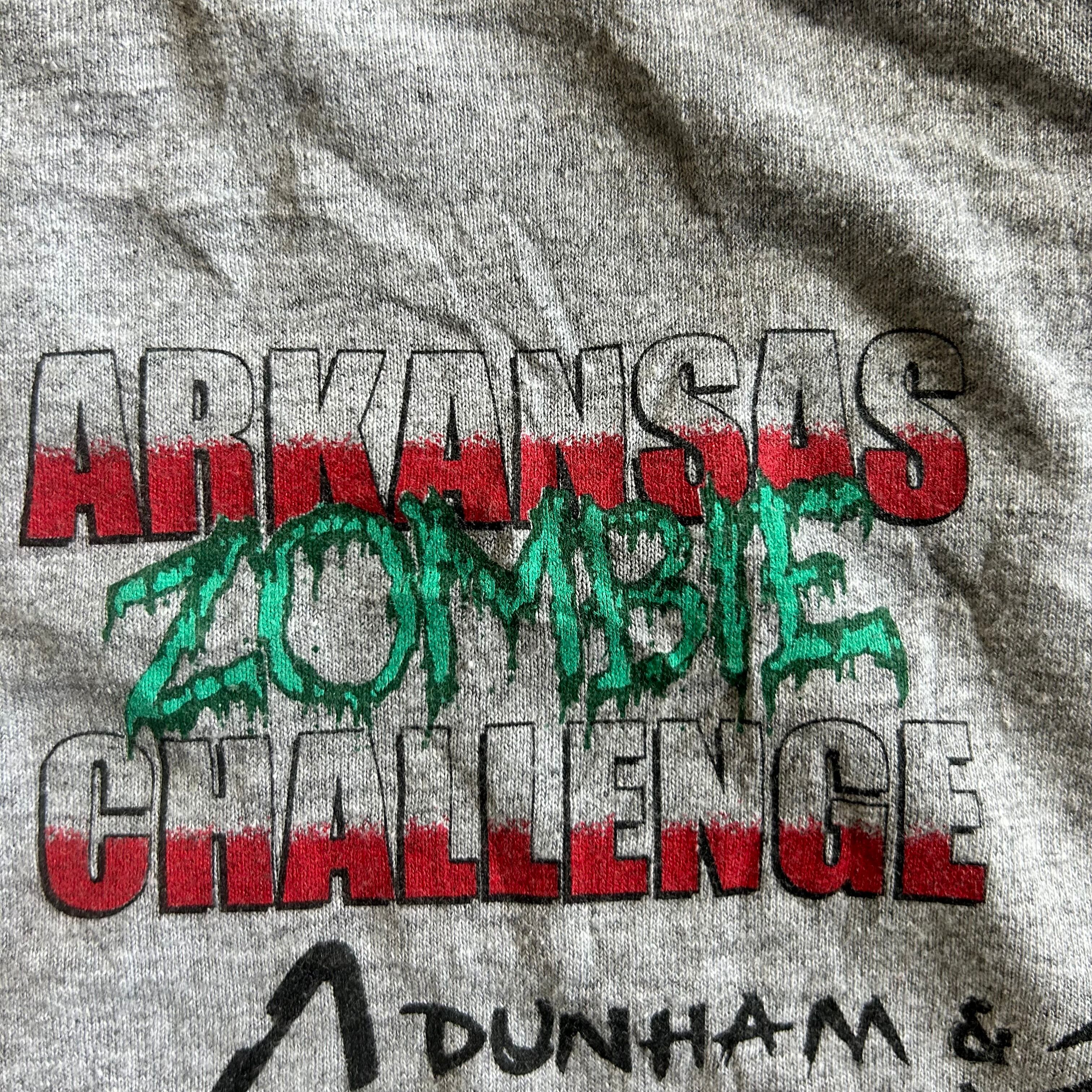 Arkansas zombie challenge tee ゾンビ チャレンジ Tシャツ ホラー 企業 #506120