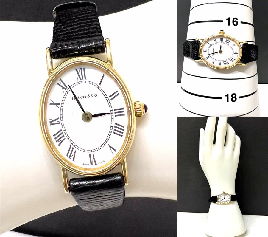TIFFANY 保証書 ケース付き ティファニー クラシック オーバル 14K YG