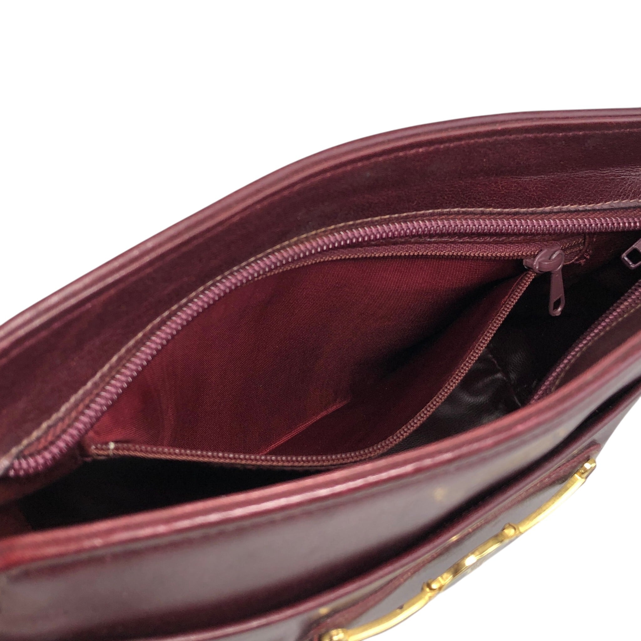 セリーヌ トリオンフ 金具 レザー ショルダーバッグ ボルドー ヴィンテージ CELINE セリーヌ ショルダーバッグ ボルドー トリオンフ レザー