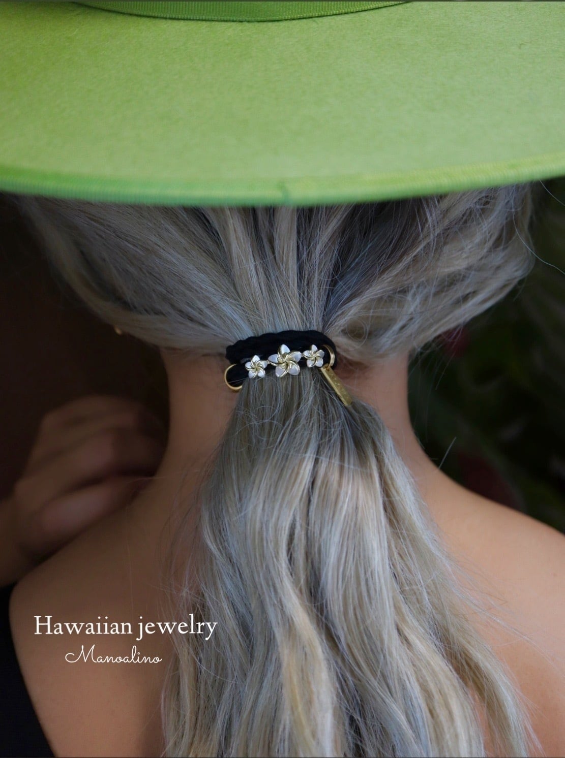 3color】Plumeria Shell hair accessory Hawaiian jewelry(ハワイアン