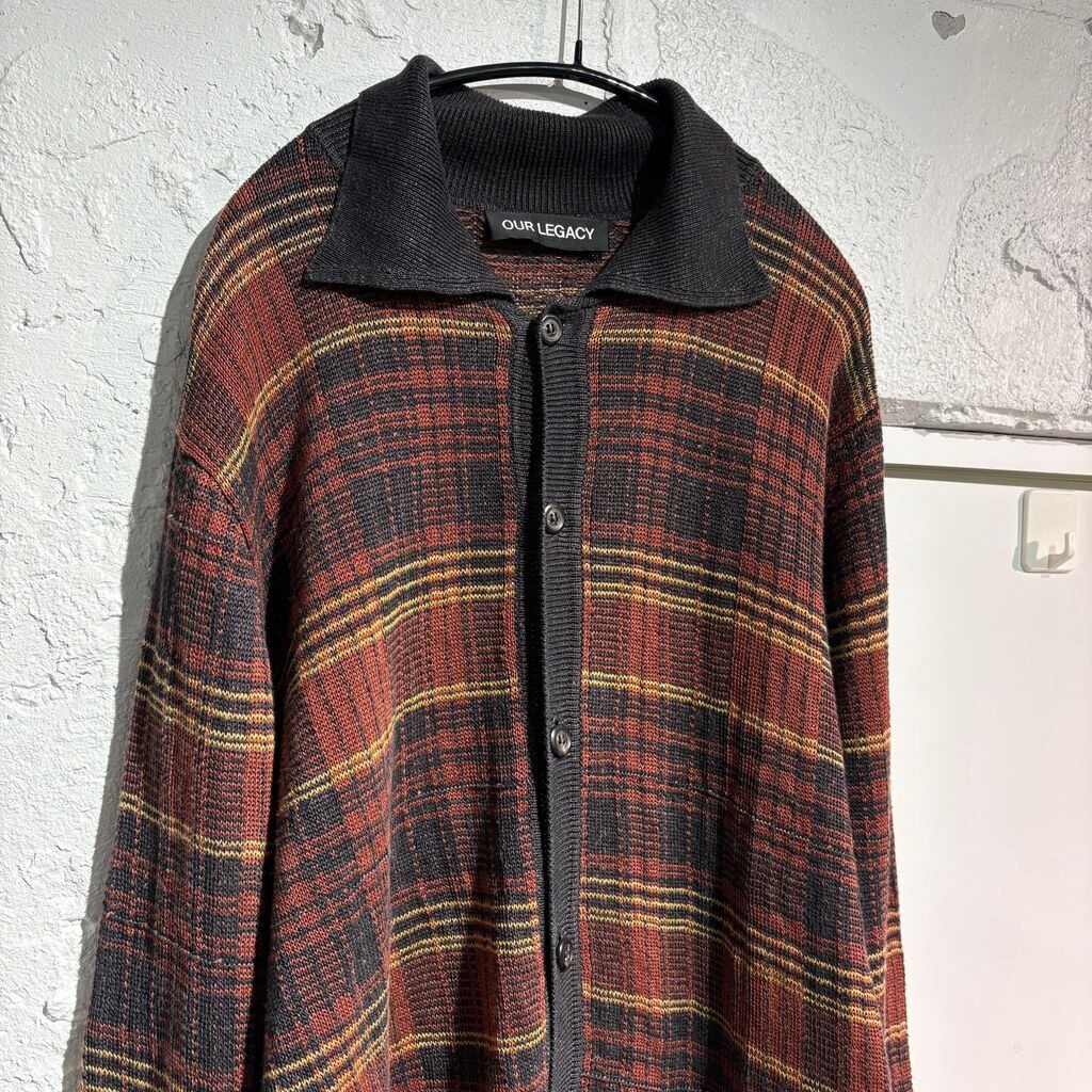 OUR LEGACY アワーレガシー 24SS EVENING POLO Rust Geezer Check