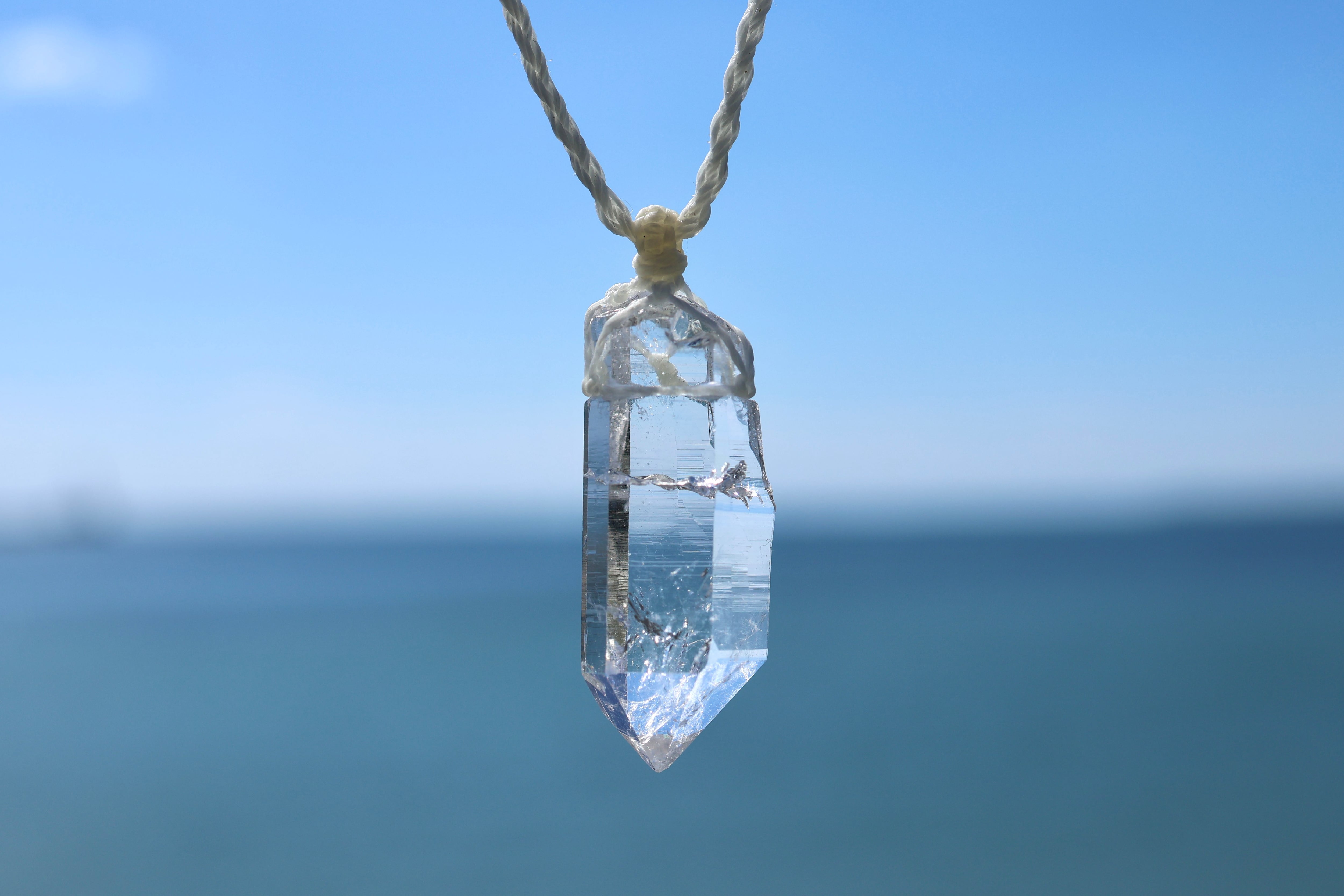 ヒマラヤ水晶ネックレス マニハール産 | 石垣島の夜光貝アクセサリーと