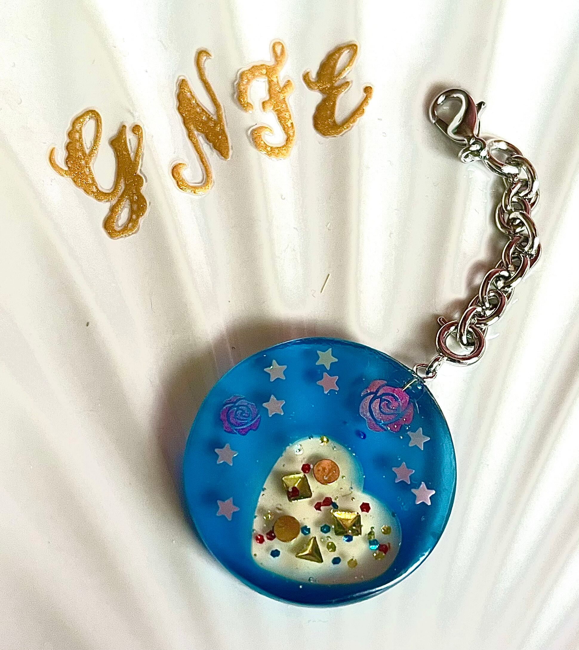 ヘアゴム】レジン サークル ヘアゴム】レジン サークル3.5㎝ レジン