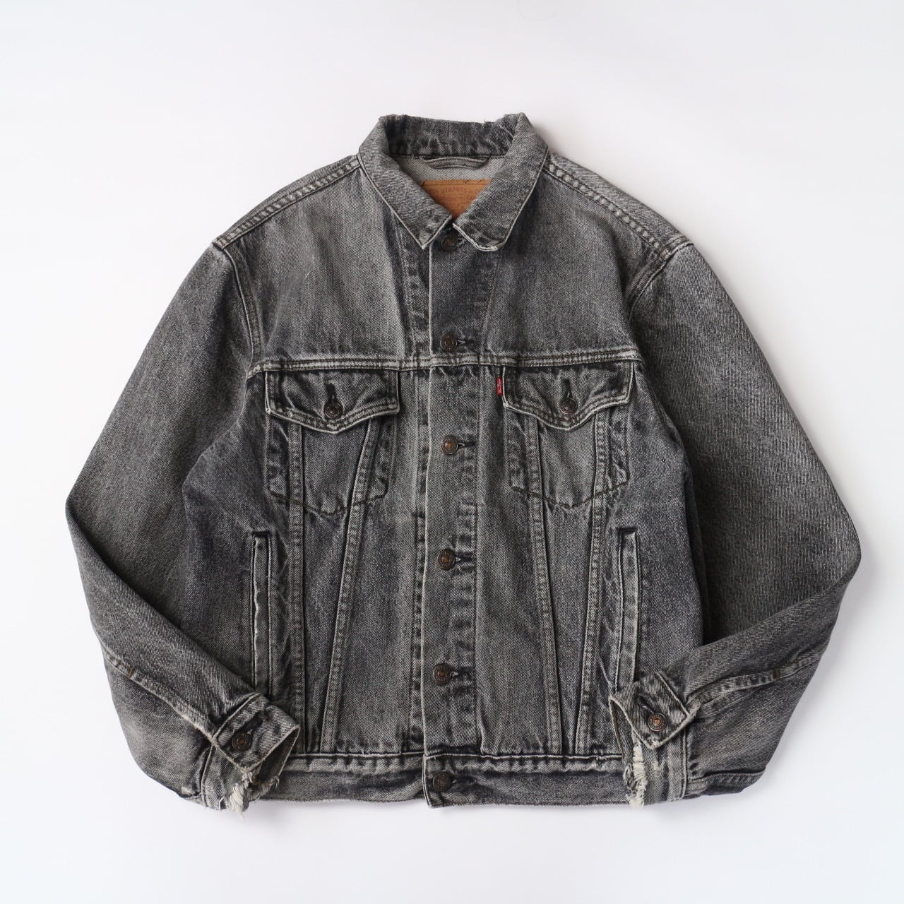 1990's Levi's 57507 made in USA “Black Denim Jacket “ | Dancing on