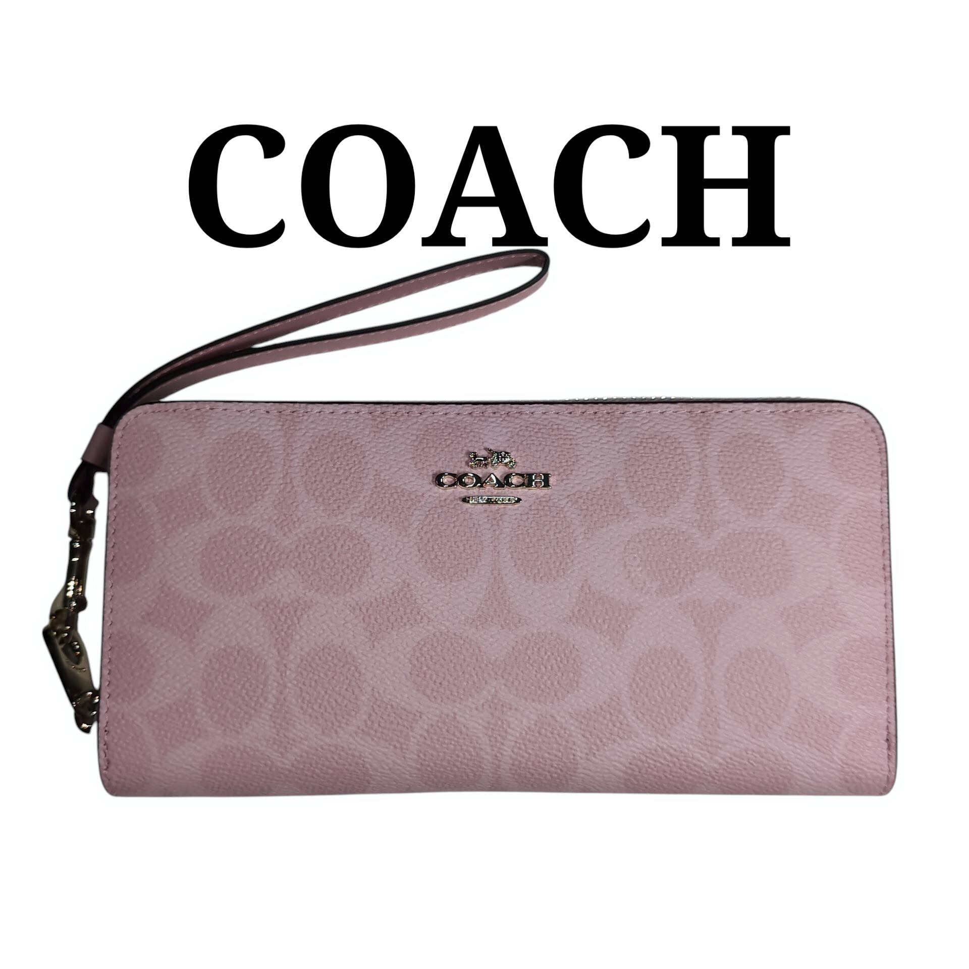 COACH長財布ピンクマウス coach コーチ 長財布 ピンク ラウンド 