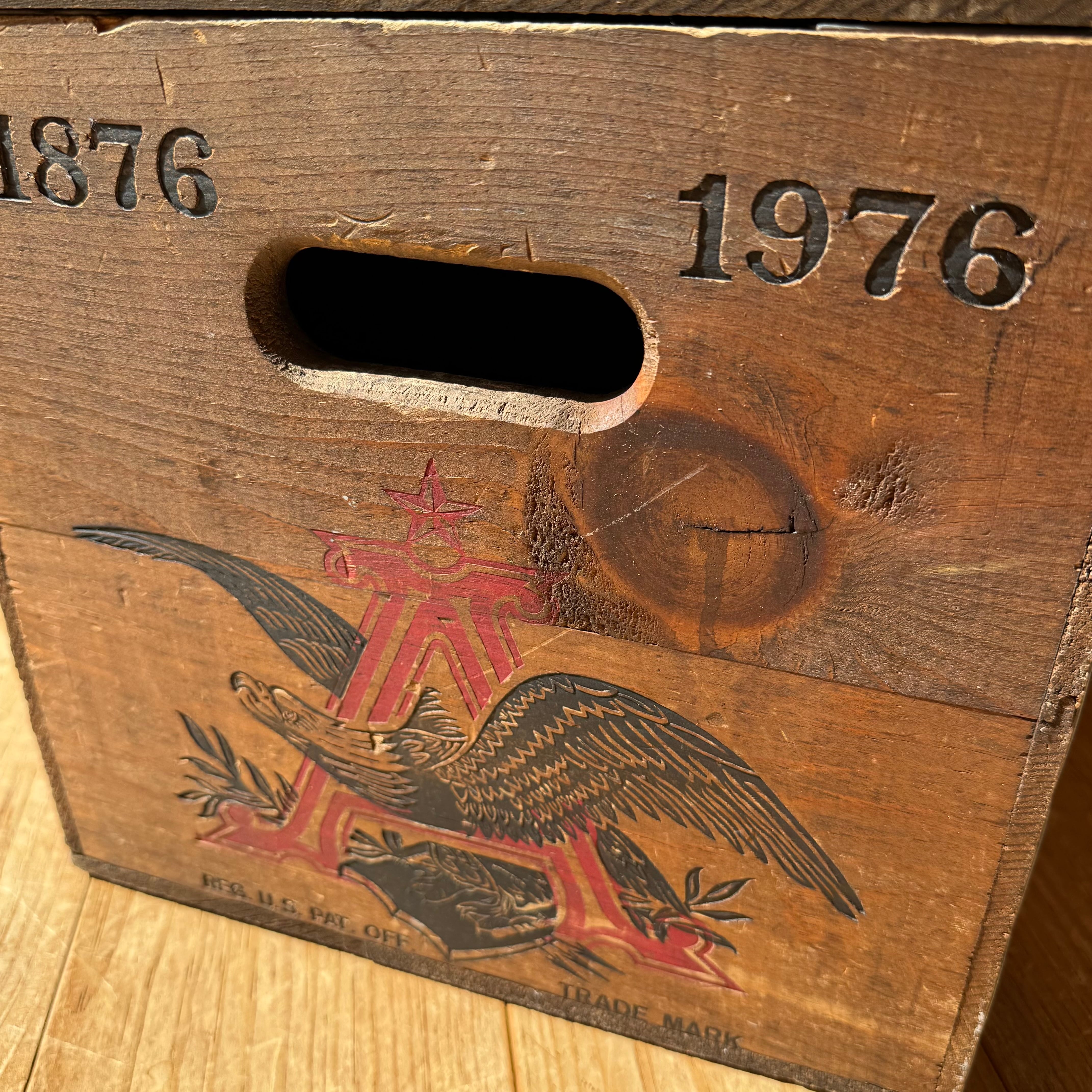 Vintage BUDWEISER Wood Box 木箱 バドワイザー 収納 ディスプレイ