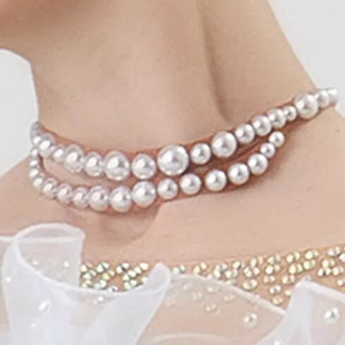 パール チョーカー ネックレス エレガント ds1063