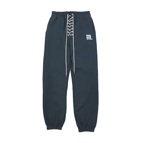 lace up sweatpants (dark grey)