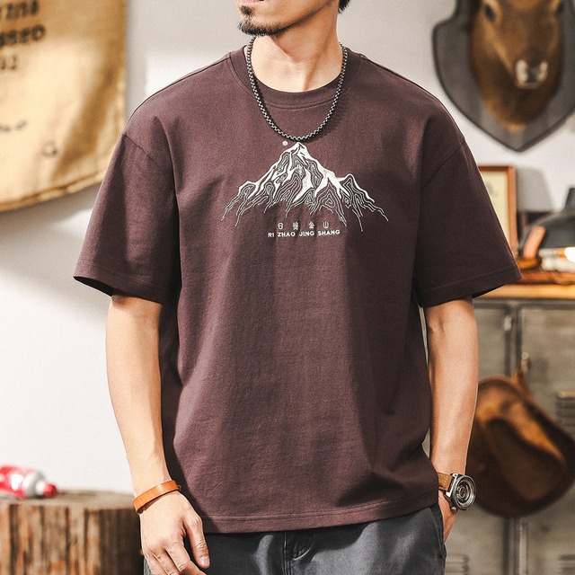 マウンテンプリント半袖Tシャツ 225570